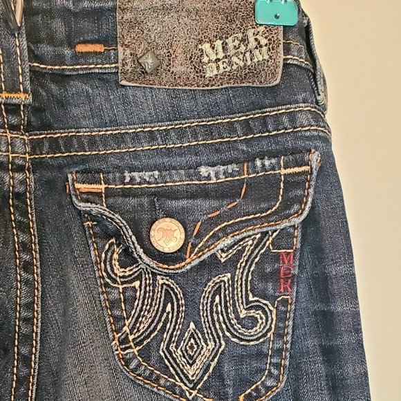 EUC Mek Denim Distressed Boot Cut Jeans - Picture 8 of 10